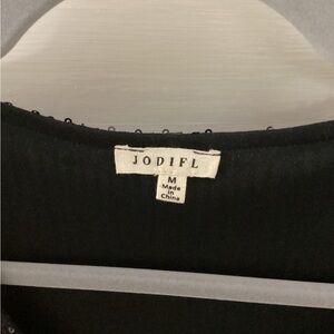 JODIFL Elegant Black Blouse